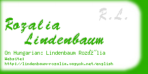 rozalia lindenbaum business card